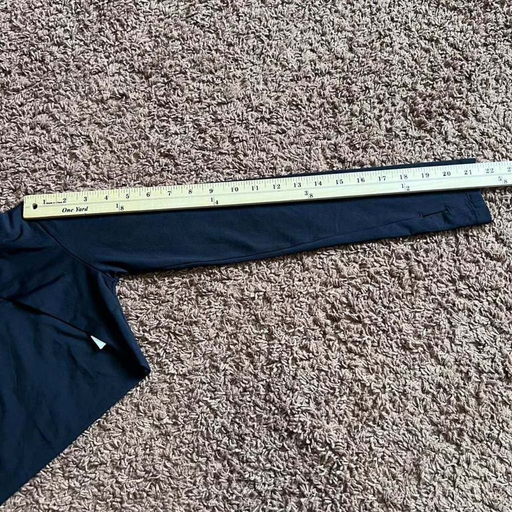 AAKVT Black Long Sleeve Shrug Bolero Mock Neck Thumbholes Cropped Top Size M NEW - Picture 12 of 16